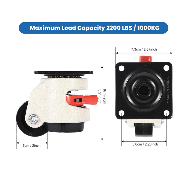 Rosteri reglabile grele cu picioare pentru workbench la 360 de grade de niveluri de nivelare
