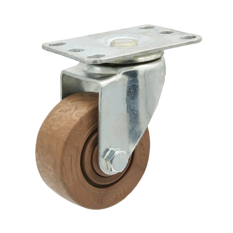 Roulette pivotante haute temp&eacute;rature en nylon et fibre de verre