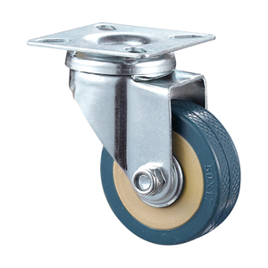 2-4 Inchi PVC Swivel Castor Ofisi ya Mwenyekiti Magurudumu ya Samani