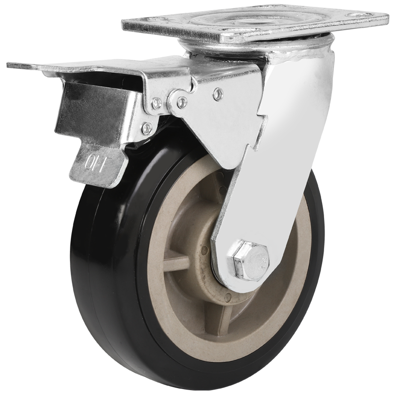 Жесткие ролики для тяжелых условий эксплуатации, колеса из ПВХ, черные Ролики с полиуретановым и пластиковым сердечником