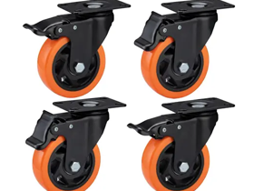 I materiali contano: acciaio, poliuretano e gomma nelle ruote per carichi pesanti