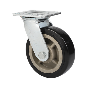 kraftige stive pvc hjul sorte Polyurethan og plast kerne hjul