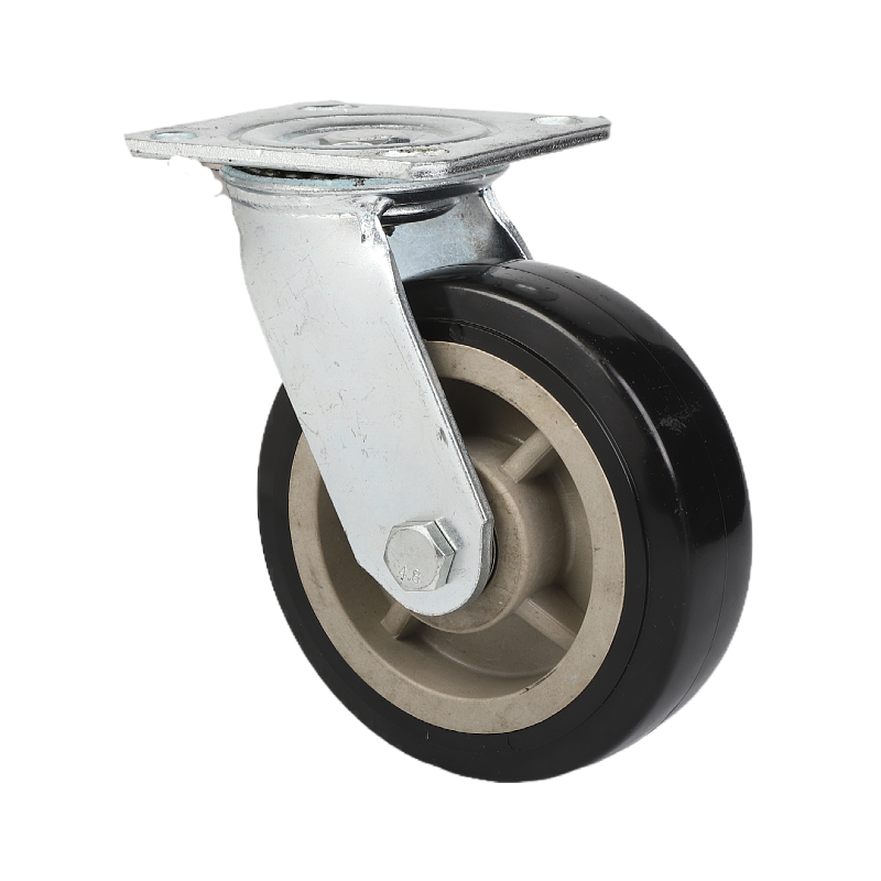 Zestaw kołowy sztywny do dużych obciążeń, k&oacute;łko z PCV, czarne K&oacute;łka z rdzeniem z poliuretanu i tworzywa sztucznego